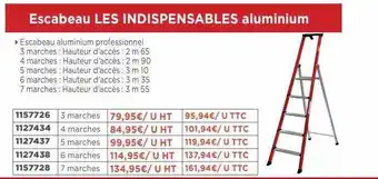 Escabeau les indispensables aluminium