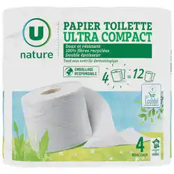 Super U Papier toilette ultra compact u nature offre