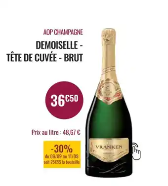 Demoiselle tĂȘte de CuvĂ©e Brut