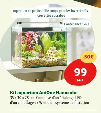 Maxi Zoo Kit Aquarium Ani One Nanocube offre