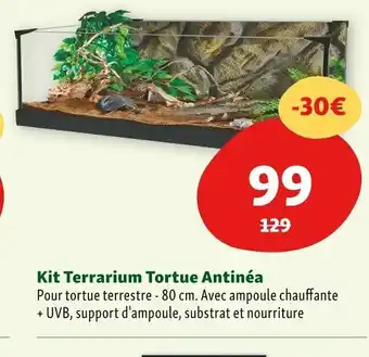 Maxi Zoo Kit Terrarium Tortue Antinéa offre