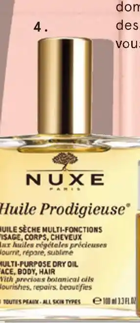Monoprix Nuxe huile prodigieuse offre