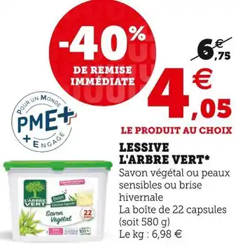 U Express L'arbre vert lessive* offre