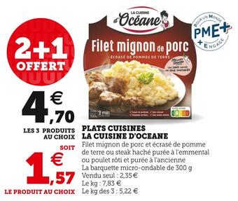 U Express La cuisine d'oceane plats cuisines offre