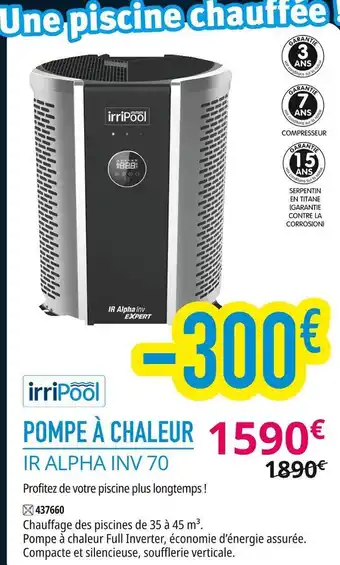 Irrijardin Pompe à chaleur offre