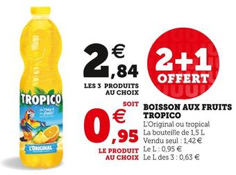 U Express Tropico boisson aux fruits offre