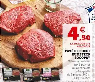U Express Socopa pavé de boeuf rumsteck offre