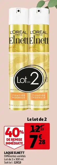 Auchan Elnett laque offre