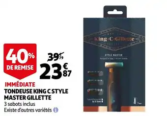 Auchan Gillette tondeuse king c style master offre