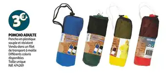 Auchan Poncho adulte offre