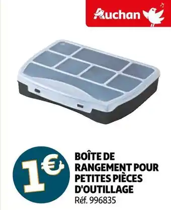 Auchan Auchan boîte de rangement pour petites pièces d'outillage offre