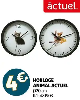 Auchan Auchan horloge animal offre