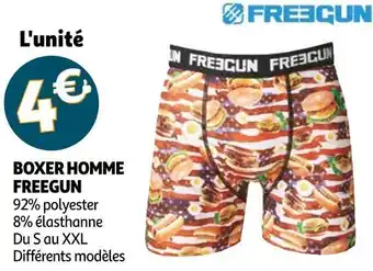 Auchan Freegun boxer homme offre