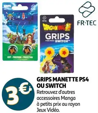 Auchan Grips manette ps4 ou switch offre