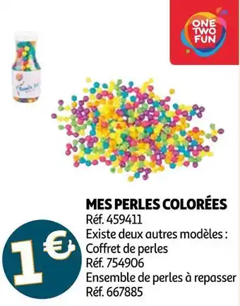 Auchan One two fun mes perles colorées offre