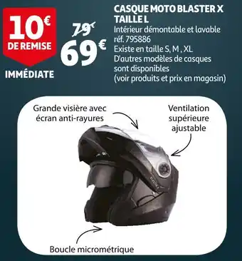 Auchan Casque moto blaster x taille l offre