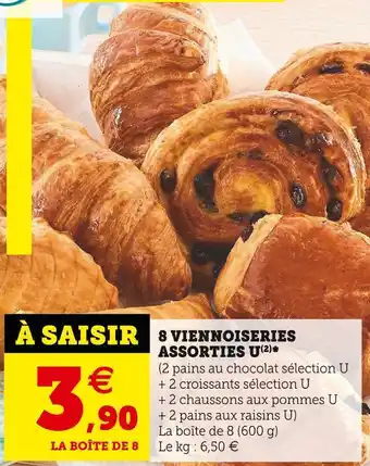 Super U U 8 viennoiseries assorties offre