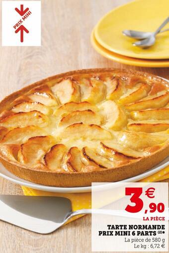 Super U Tarte normande prix mini 6 parts offre