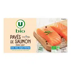 Super U Paves de saumon surgeles u bio offre