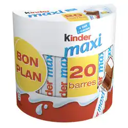 Hyper U Barres chocolat kinder offre