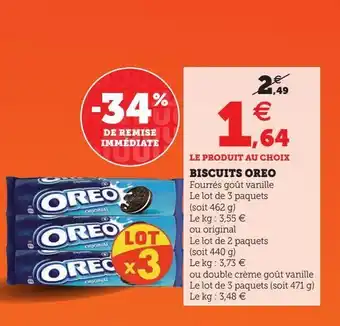 U Express Biscuits oreo offre