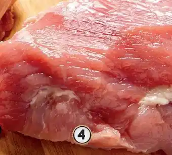 Palette de porc demi-sel avec os
