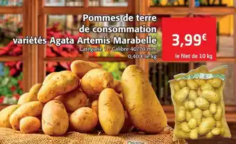 Colruyt Pommes de terre de consommation variétés agata artemis marabelle offre