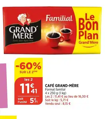 Bi1 Café Grand-Mère offre