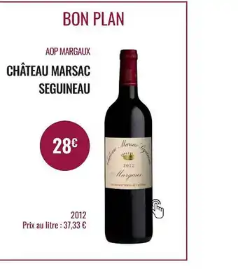 Nicolas Aop margaux château marsac seguineau offre