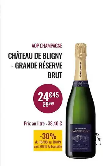 Nicolas Aop champagne château de bligny - grande réserve brut offre