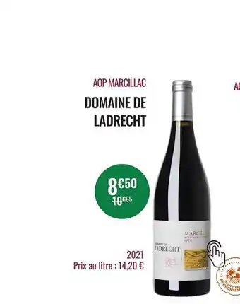 Nicolas Aop marcillac domaine de ladrecht 2021 offre