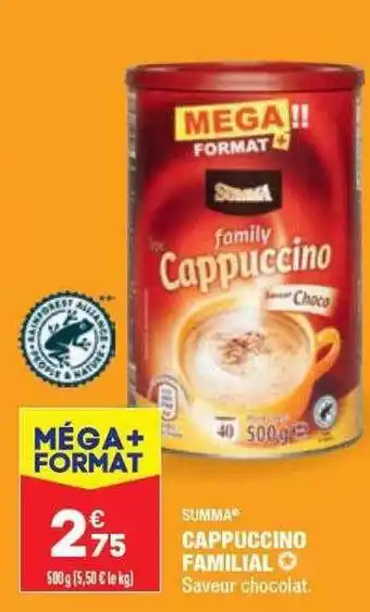 Cappuccino familial summa