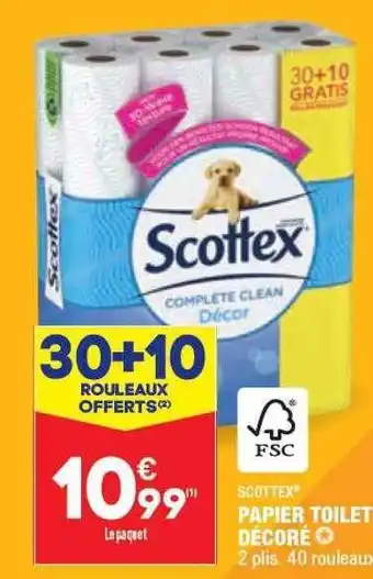 ALDI Papier toilette décoré scottex offre