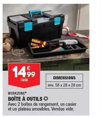 ALDI Boîte à outils workzone offre