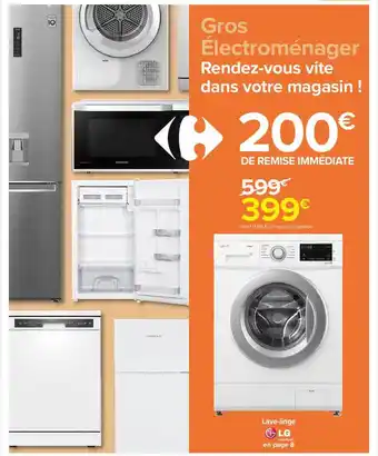 Carrefour Lave-linge lg offre