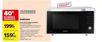 Carrefour Four micro-ondes combiné samsung offre