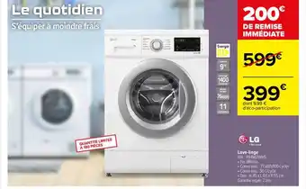 Carrefour Lave-linge lg offre