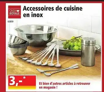 Norma Accessoires de cuisine en inox casa royale offre