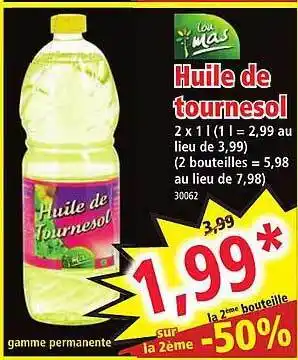 Norma Huile de tournesol lou mas offre