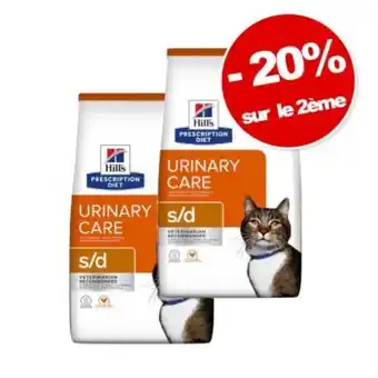 Hill's prescription diet pour chat 2 x 3 kg : 20 % de remise sur le 2Ăšme !