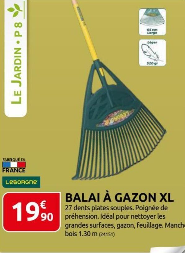 Promo Balai à Gazon XL chez Rural Master