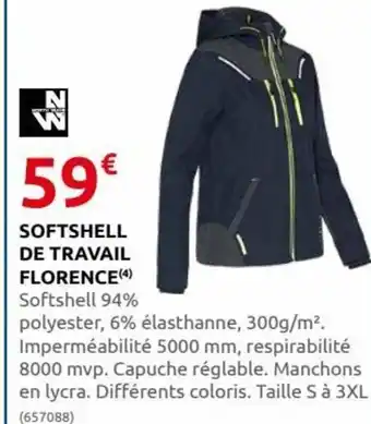 Rural Master Softshell de Travail Florence offre