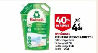 Recharge lessive rainett