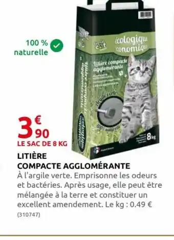 Rural Master Litière Compact Agglomérante offre