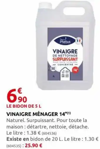 Rural Master Vinaigre Ménager 14 offre