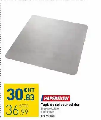 Top Office Tapis de sol pour sol dur paperflow offre