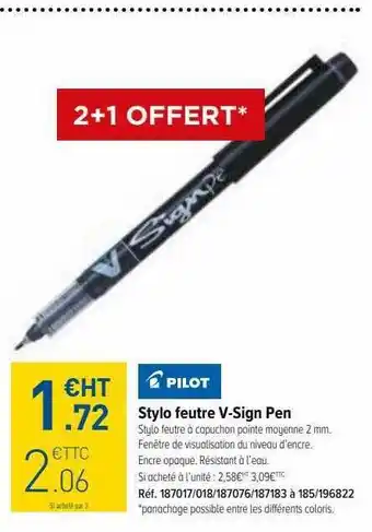 Stylo feutre v-sign pen