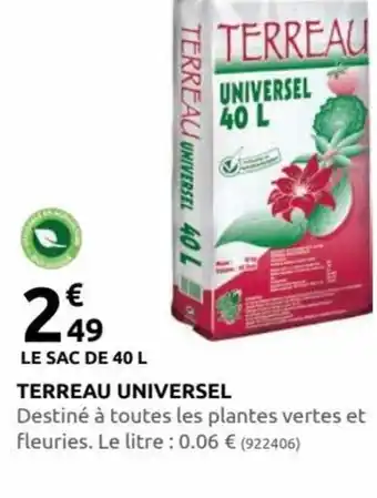 Rural Master Terreau Universel offre