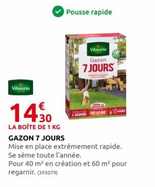 Promo Gazon 7 Jours chez Rural Master