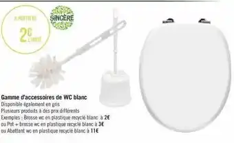 Géant Casino Game d'accessoires de wc blanc offre